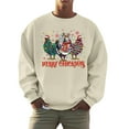 thumbnail image 1 of Chandail à Capuche Mode pour Hommes Logo de Vacances de Noël Automne Imprimé Chandail Décontracté Confortable, 1 of 4