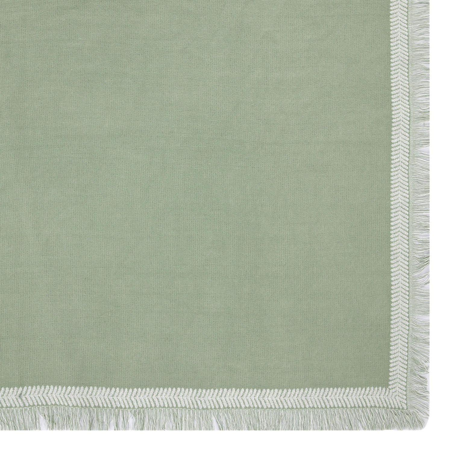 Mainstays Global Table Throw - 50" x 50" - Green - 100% Cotton