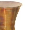 thumbnail image 3 of Allora 15" Contemporary Solid Metal Side Table in Tarnished Brass, 3 of 6