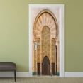 thumbnail image 4 of Etiqueta engomada de del musulmán 3D, calcomanías del mural de del vinilo de la cáscara y del palillo para la decoración B BLESIY Pegatinas de puerta, 4 of 6