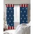 thumbnail image 3 of 4th of July Blackout Curtains 54 Inches Long for Bedroom, Retro Wood Patriot Independence Day Thermal Insulated Room Darkening Black Out Window Curtain Panels Grommet Drapes for Living Room, 3 of 8