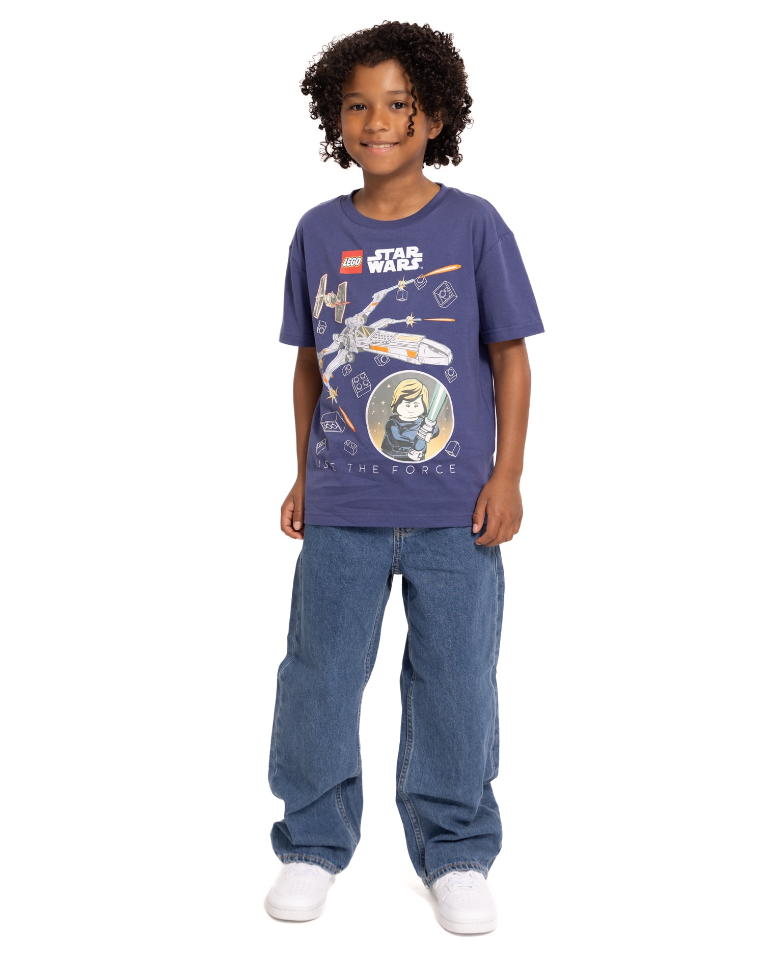 LEGO® Star Wars Boy’s Graphic Crewneck Tee with Short Sleeves, Sizes 4-18