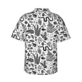 thumbnail image 3 of Balery Fall Forest Print Men's Hawaiian Shirts Short Sleeve Beach Shirt Relaxed Fit Vacation Button Down Shirts-, 3 of 9