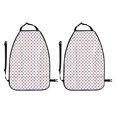 thumbnail image 2 of Uemuo Red Blue Polka Dots Printed Car Back Seat Protector,2 Pcs Backseat Car Organizer, Kick Mats Back Seat Protector , Back Seat Organizer for Kids, 2 of 8