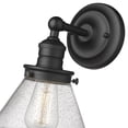thumbnail image 4 of Millennium Lighting  Eyden 1 Light Sconce with Clear Seedy Glass Shades Matte Black, 4 of 4