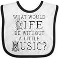 thumbnail image 3 of Inktastic Music Lover Musician Quote Boys or Girls Baby Bib, 3 of 4