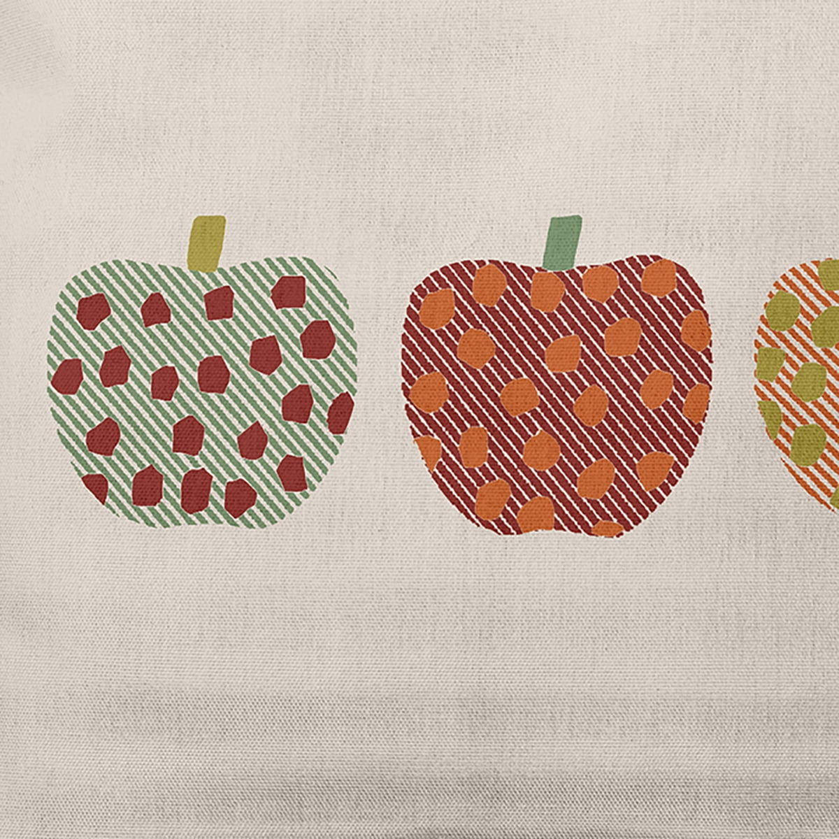 Simply Daisy 20" x 20" Apples Decorative Throw Pillow, Maple Red