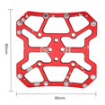 thumbnail image 2 of Soidarity 1 par de adaptadores de pedal adaptadores de plataforma sin clip universales para ciclismo de montaña Ciclismo Rojo Soidarity OD009481-02, 2 of 5