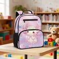 thumbnail image 2 of Jeiento Axolotl Preschool Backpack for Toddler Girls, 13.5 Inch Lightweight Kids Bag, 2 Front Zipper + 2 Mesh Side Pockets for Water Bottle & Toys, 2 of 7