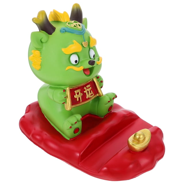 UPOUART Soporte Para De Resina Verde Con Dragón Auspicioso Para Escritorio Y