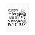 thumbnail image 3 of Scripture Walls Psalm 46:5 God is Within Her Black & White Bible Verse Canvas Christian Wall Art Ready to Hang Unframed, 3 of 13