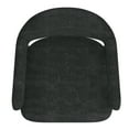 thumbnail image 6 of Contemporary Fabric and Metal Dining Chair Set of 2 Charcoal and Black, 6 of 8