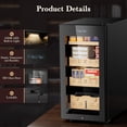 thumbnail image 4 of XUTUMM 85L Electric Cigar Humidor,700 Counts Large Capacity,Intelligent Temperature & Humidity Control & Spanish Cedar Wood, 4 of 7