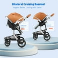 thumbnail image 4 of 2-in-1 Baby Stroller,Reversible Stroller Convertible Baby Stroller, High Landscape Stroller Suit Newborn to Toddler Up to 55lbs, 4 of 10