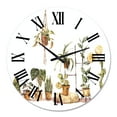 thumbnail image 2 of Designart 'Indoor House Plants Urban Jungle Ii' Traditional Wall Clock, 2 of 5