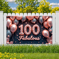 thumbnail image 7 of Elegant Design 100th Birthday Banner Colorful Gemstones Fabulous Celebration for Milestone Party Indoor Decoration Outdoor Event, 7 of 7