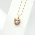 thumbnail image 4 of Rose Heart Necklace Cremation Jewelry for Ashes Urn Necklace Lockets for Human Ashes Pet Ashes Holder Memorial Jewelry, 4 of 8