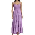 thumbnail image 1 of Vestido largo bohemio con tirantes a rayas para mujer - Vestido largo informal de verano para la playa, 1 of 4