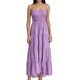 thumbnail image 1 of Vestido largo bohemio con tirantes a rayas para mujer - Vestido largo informal de verano para la playa, 1 of 4