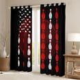 thumbnail image 2 of Homewish Bowling Gamer Black Out Curtains For Teens,American Flag Curtains Pack of 2 (42x63 Each),Sport Ball Game Bedroom Curtains,Luxury Bedroom Decor, 2 of 6