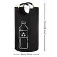 thumbnail image 4 of Recycling Bin Organizer for Bottles & Cans - Foldable Oxford Storage Bag, 28 Large Capacity Space-Saving Basket with Aluminum Handles Waterproof Portable Sorting Solution for Kitchen & Office, 4 of 10