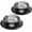 Black+Black, variant on Cat Bowls for Food and Water,2PCS BIBEARBIBEAR Non-Slip Stainless Steel 8 Oz Pet Bowl with Removable Rubber Base Dog Bowl,Stackable Cat Puppy Dishes Bowls with Cute Cats Painted