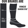 thumbnail image 3 of Vinco 60-Pack Men's Premium Cushion Cotton Athletic Crew Socks-Breathable Sports Socks for Men (Black, Socks Size 10-13, Shoe Size 7-12), 3 of 4