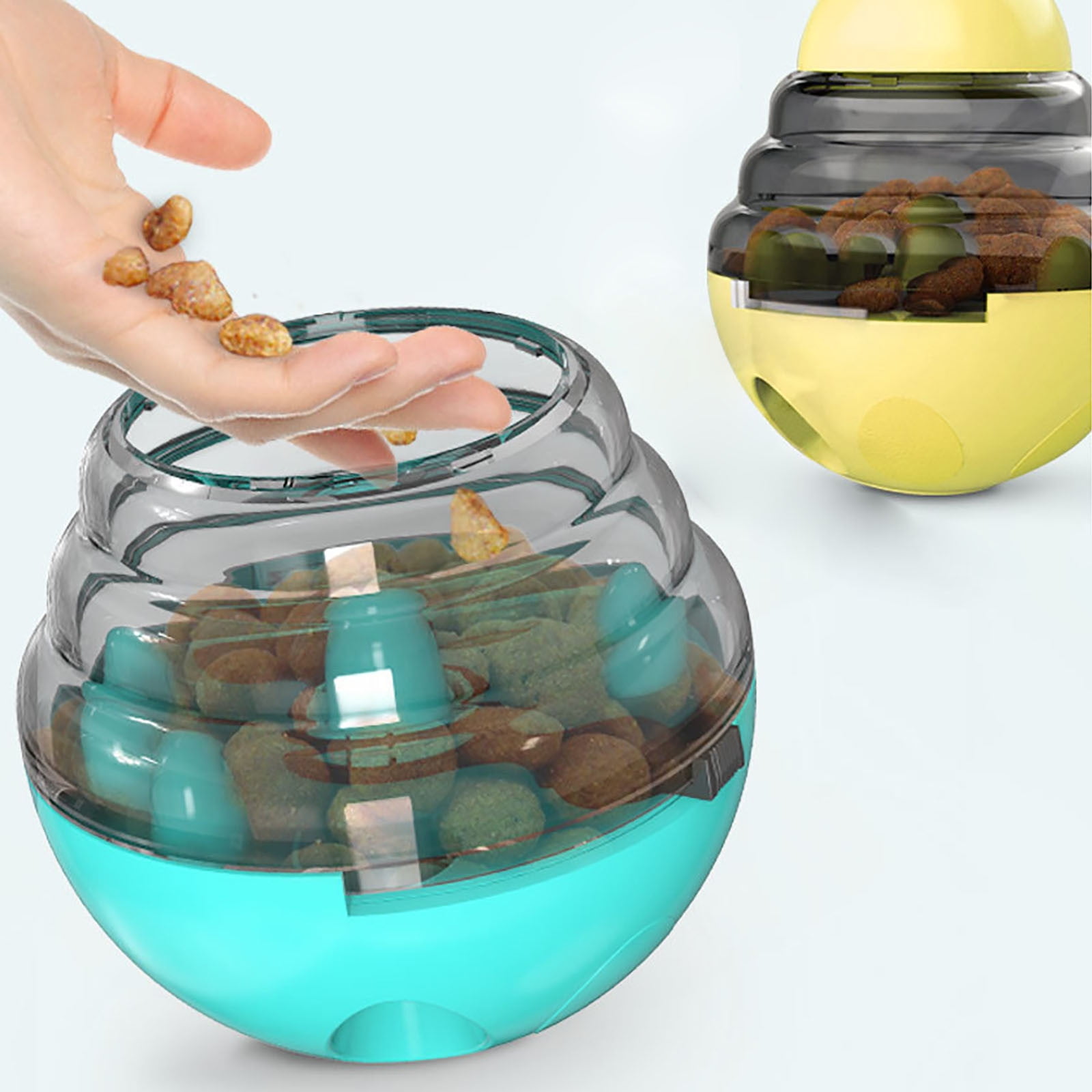 Clearance Tumbler Pet Toy, Dog Leaky Food Toy Interactive Dog Cat Toy Food Treat Dispensing Toys, Slow Feeder Treat Ball for Pets Increases Iq 12u