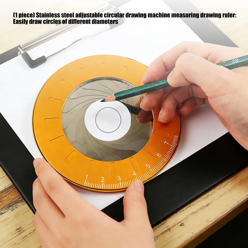 Professional Drafting Compasses Stainless Steel Circles Drawing Instrument With Smooth For Designers
