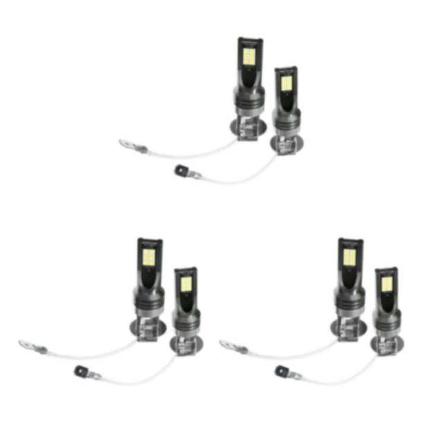 Luces de conducción antiniebla Scienceny 3030 12LED 1200LM Kit de faros Bombillas 6500K Blanco Type1 NO1