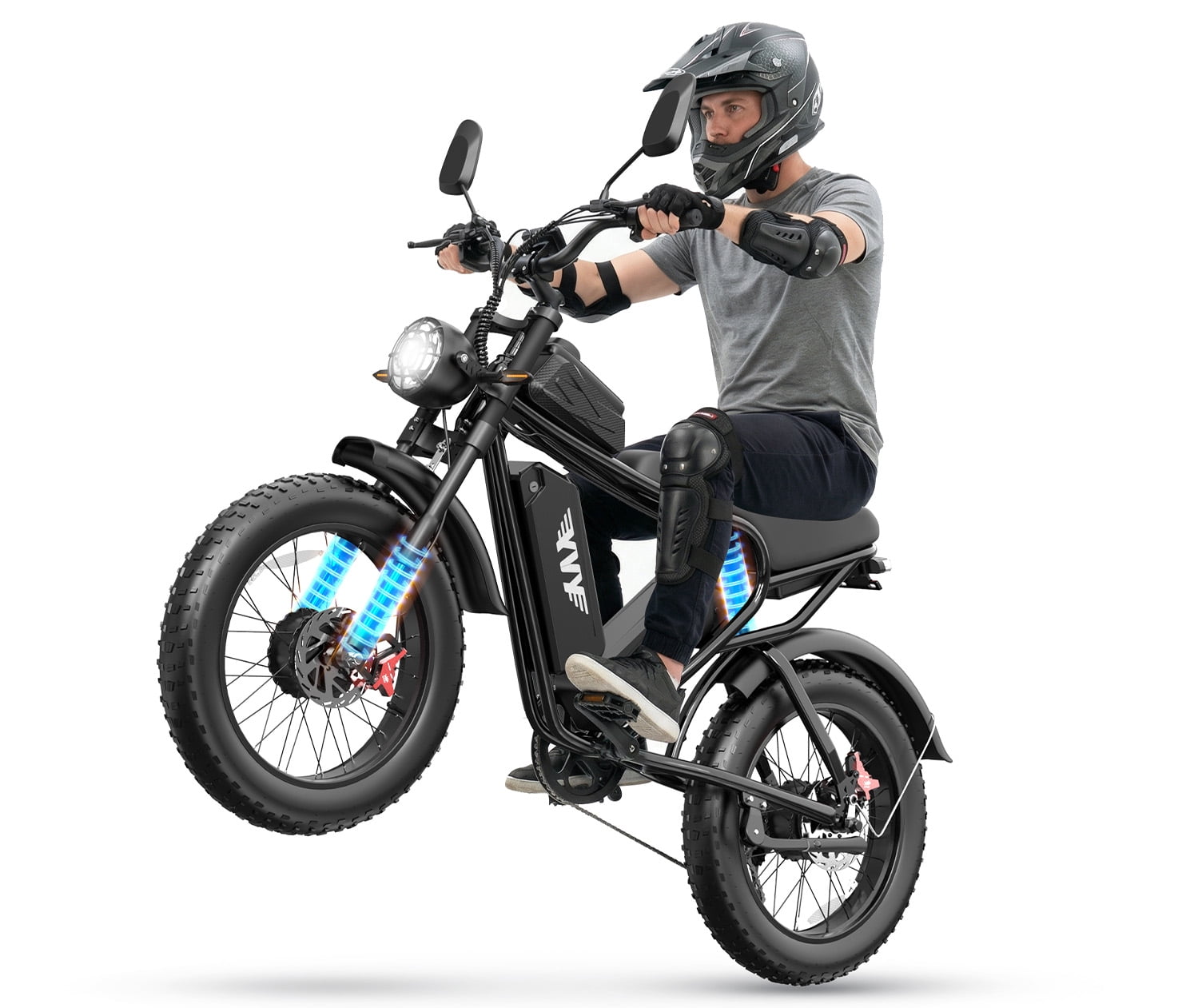 BopzinElectric Bike for Adults 3000W, 52V 40Ah, 90-120 Miles, 20'' Fat Tire Ebike , UL2849