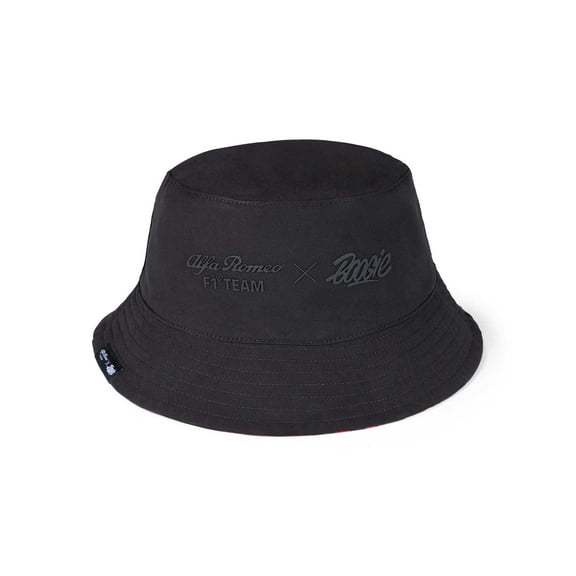 Alfa Romeo Racing F1  Limited Edition Black Reversible Bucket Hat- Designed by Swiss Graffiti Artist Boogie