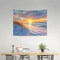 thumbnail image 2 of Creowell Snow Beach Sunset Wall Tapestry for Living Room Bedroom Decor 40x30in, 2 of 6