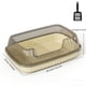 thumbnail image 3 of Caja de arena semicerrada para gatos con tapa de entrada superior, lados altos, control de olores, caja de arena cubierta con filtro de cuchara para control de olores, caja de arena de plástico para g, 3 of 6