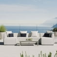 thumbnail image 3 of Modway Saybrook 6-Piece Fabric Outdoor Patio Sectional Sofa in White, 3 of 12