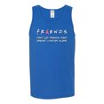 thumbnail image 2 of Donâ€™t Let Friends ALone Awareness Mens Graphic Tank Top, Royal, Small, 2 of 3