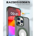 thumbnail image 5 of TECH CIRCLE 360°Rotatable Magnetic Ring For iPhone 12 Pro/12 Case Compatible with MagSafe Military Drop Protection Magnetic Stand Protective Translucent Case for Apple iPhone 12 Pro /12 6.1,Green, 5 of 6