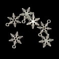 thumbnail image 4 of 100 piezas al por mayor Zulema nieve espaciadoras sueltas Plata antigua 0,72 x 0,53 pulgadas, 4 of 6