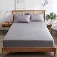 thumbnail image 2 of Sábana ajustable de algodón con bandas elásticas Fundas de colchón ajustables antideslizantes para cama individual grande doble, 180 cm, 2 of 5