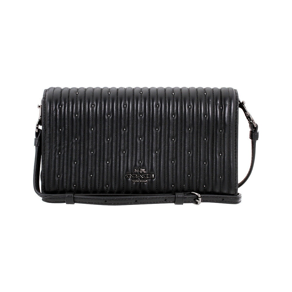 hayden foldover crossbody clutch with rivets