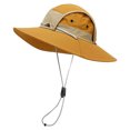 thumbnail image 3 of Lispipm Sun Hats for Men and Women Wide Brim Outdoor Fishing Hat Foldable Quick Drying Hiking Beach Summer Caps for Climbing Orange, 3 of 4