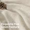 thumbnail image 4 of Cortinas YoungStex de lino semitransparente, 213 x 213 cm, 2 paneles, color crema, 4 of 9