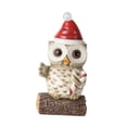 thumbnail image 2 of Escultura de búho navideño, figura decorativa, con adorno de búho decorativo ligero, estatua de búho de ojos grandes para chimenea de cocina Dulce, 2 of 8