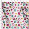 thumbnail image 4 of Soimoi White Poly Georgette Fabric Donuts Food Printed Fabric 1 Yard 42 Inch Wide, 4 of 5
