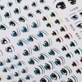 thumbnail image 3 of 5 hojas de pegatinas de ojos, calcomanías de agua para manualidades, muñecas de arcilla, juguetes de anime, accesorios 149x115 mm, 3 of 9