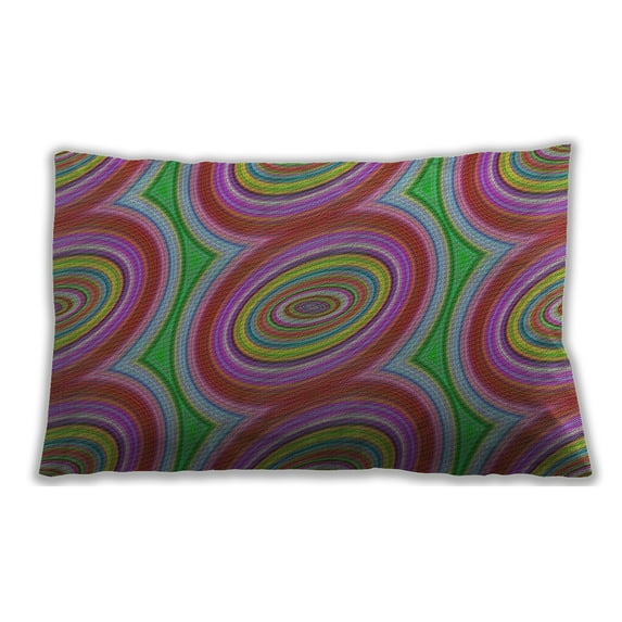 Ahgly Company Indoor Rectangular Patterned Lumbar Throw Pillow, 13 inch by 19 inch