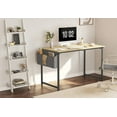 thumbnail image 6 of CubiCubi Computer Desk with Particle Board, Black Metal Frame, Ivory Finish,32", 6 of 8