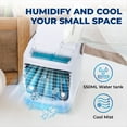 thumbnail image 5 of Enfriador de Aire Evaporativo Portátil - Mini Enfriador de Pantano Recargable por USB con Humidificador para Uso en Interiores y Exteriores, 5 of 5