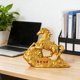 thumbnail image 4 of Estatua de caballo Feng Shui, regalo de cumpleaños chino, adornos modernos, figura de caballo para estantería, escritorio, mesa, decoración de sala de Oro, 4 of 8