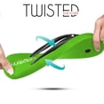 thumbnail image 5 of HUGGOES Basil Natural Rubber Comfort Flip Flops for Women - Green/Black, 5 of 7
